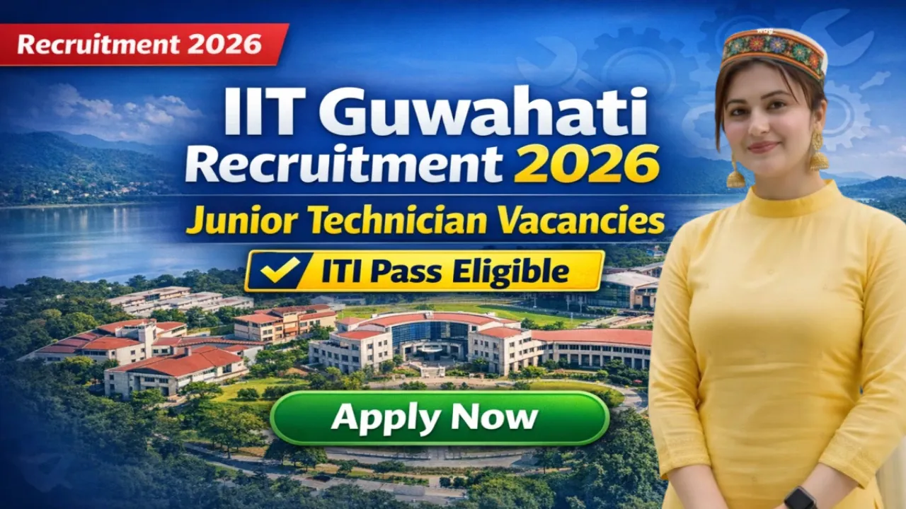 IIT Guwahati Junior Technician Notification for 10th & ITI Pass