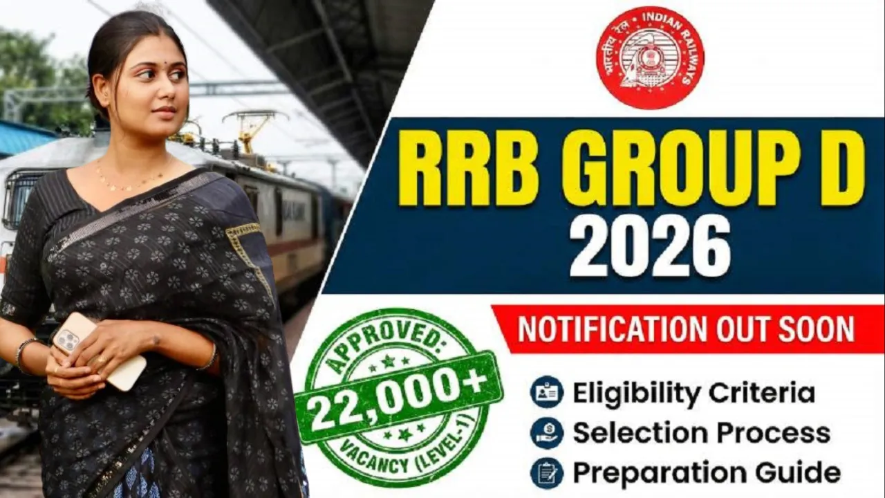RRB Group D Recruitment 2026 Notification, Official Website, Apply Online, Application Form Date, PDF Download & More