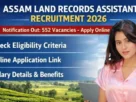 Assam DLRS Bharti 2026 for 552 Posts