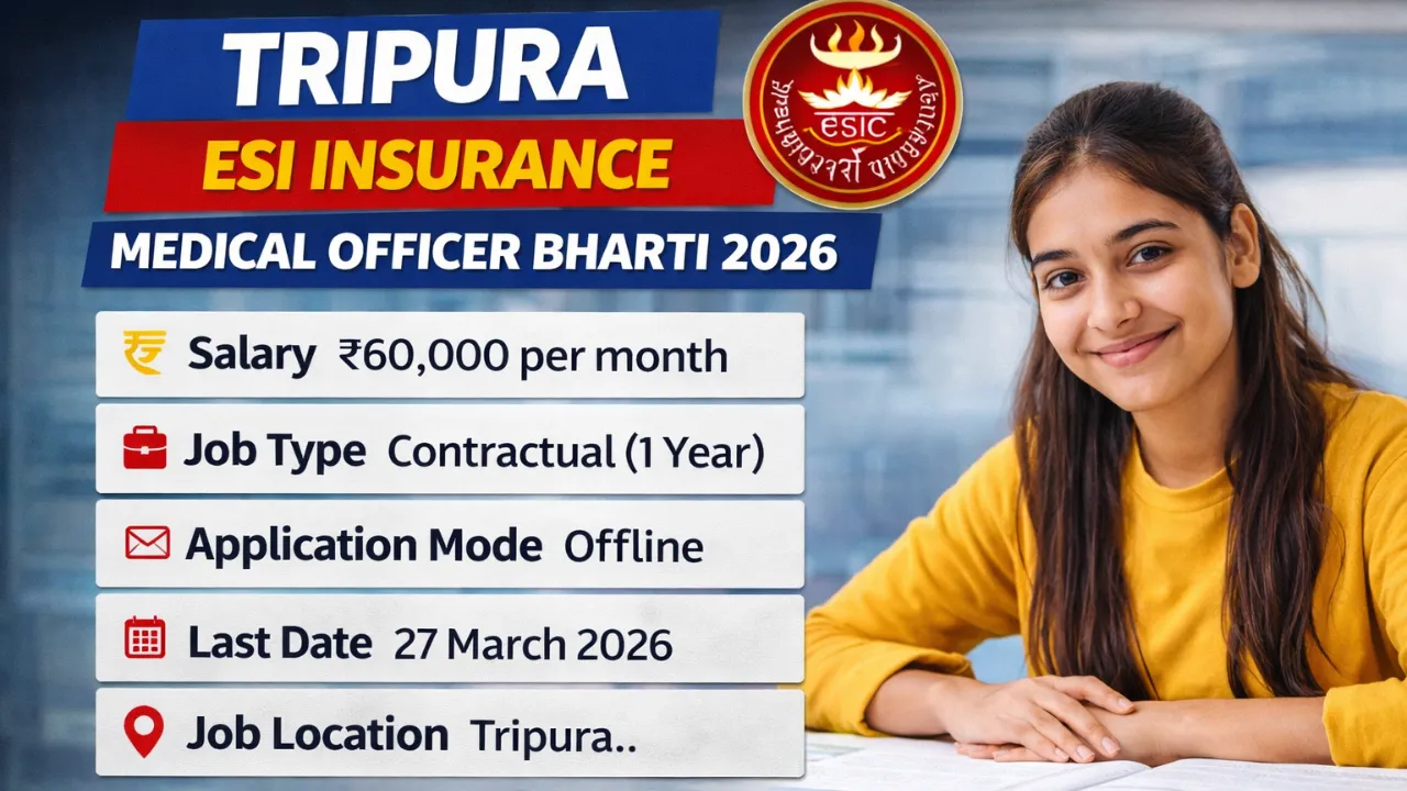 Tripura ESI Insurance Medical Officer Bharti 2026