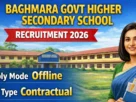 Baghmara Govt Higher Secondary School Recruitment 2026