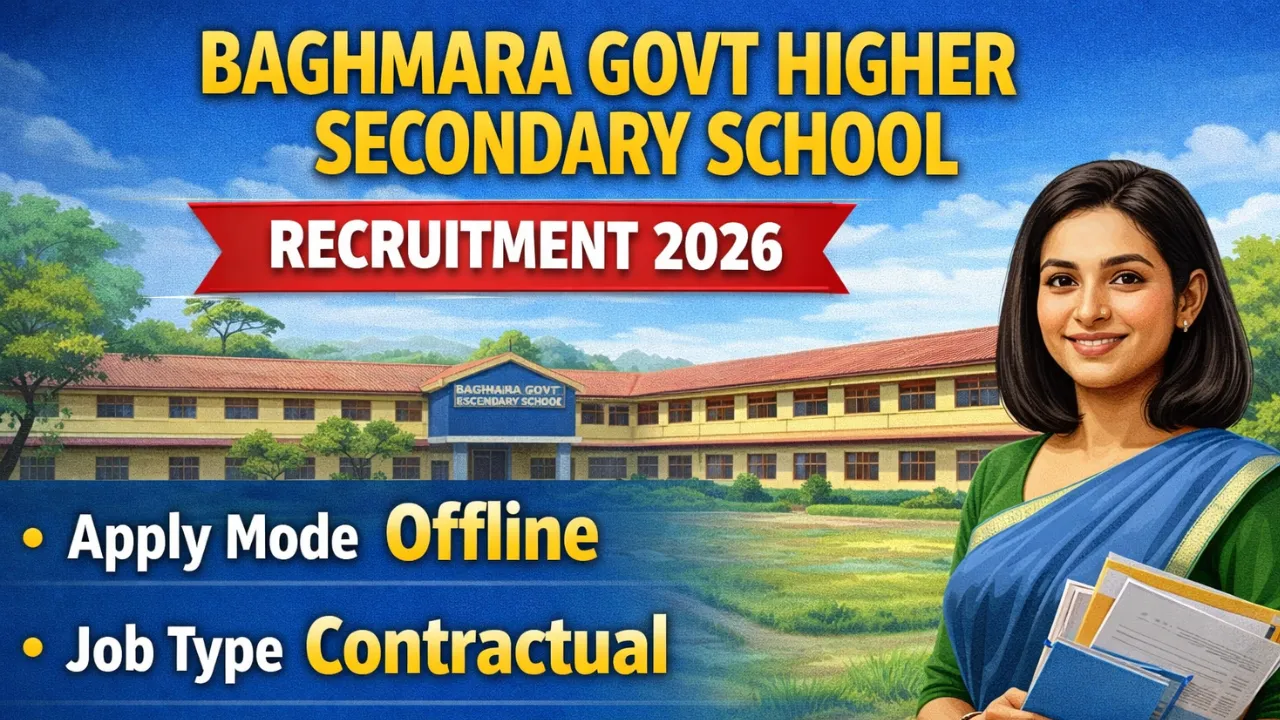 Baghmara Govt Higher Secondary School Recruitment 2026