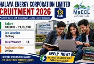 Meghalaya Energy Corporation Limited Recruitment 2026 for 13 Posts