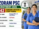 Mizoram PSC Recruitment 2026 for 42 Nursing Officer & Staff Nurse