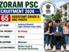 Mizoram PSC Recruitment 2026 for 65 Assistant Grade & UDC Posts