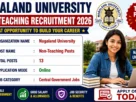 Nagaland University Non-Teaching Recruitment 2026 for 13 Posts
