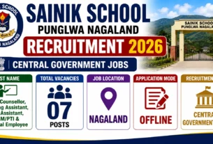 Sainik School Punglwa Nagaland Recruitment 2026 for 7 Posts