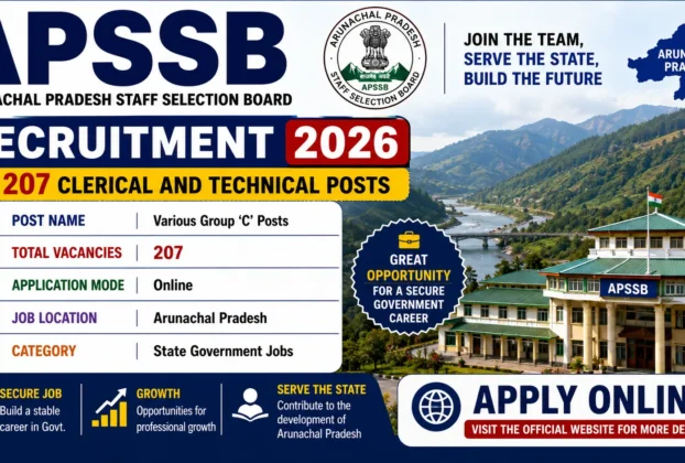 APSSB Recruitment 2026 for 207 Clerical and Technical Posts