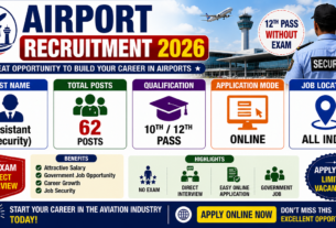 Airport Recruitment 2026 for 12th Pass without Exam