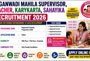 Anganwadi Mahila Supervisor, Teacher, Karykarta, Sahayika Recruitment 2026