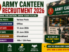 Army Canteen Recruitment 2026 for 10th Pass without Exam
