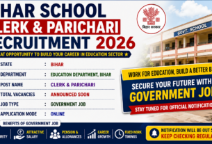 Bihar School Clerk & Parichari Recruitment 2026