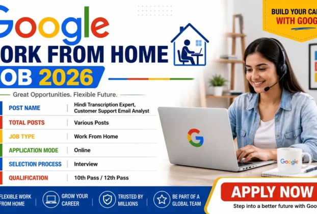 Google Work From Home Job 2026 for all Male & Female without Exam