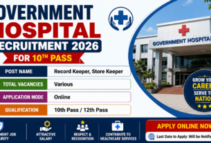 Government Hospital Recruitment 2026 for 10th Pass