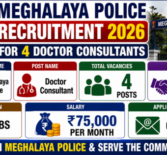 Meghalaya Police Recruitment 2026 for 4 Doctor Consultants