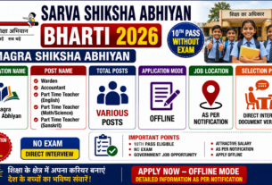 Sarva Shiksha Abhiyan Bharti 2026 for 10th Pass without Exam
