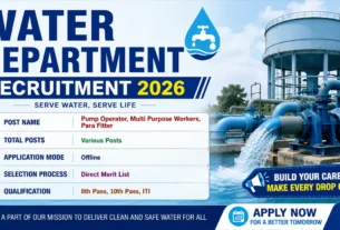 Water Department Recruitment 2026 for 10th Pass without Exam