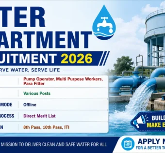 Water Department Recruitment 2026 for 10th Pass without Exam