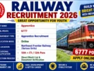Railway Bharit 2026 for 6777 Posts for 10th 12th Pass